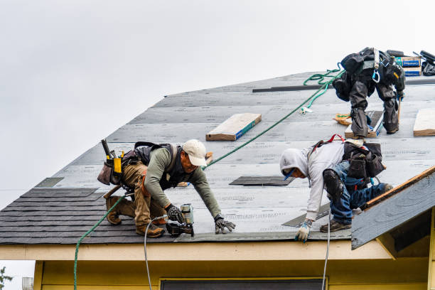 Professional Gutter Installation technician working in Dresden, TN